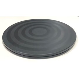 Audio Fan, Rotary Stand, Diameter 7.9 inches (20 cm), Projector, TV, PC, Monitor, Phone, Rotator, 360° Rotation, Load Capacity: Approx. 44.1 lbs (20 kg), Round, Small, Thin, Black