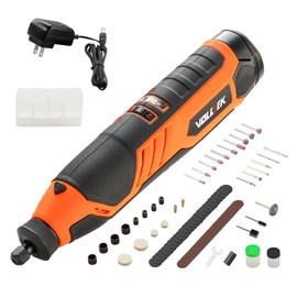 Volltek 12V Cordless Rotary Tool Kit, 7 Variable Speeds, Powerful Engraver, Sander, Polisher, 100 Easy Change Accessories, Craft Tool for Handmade and DIY