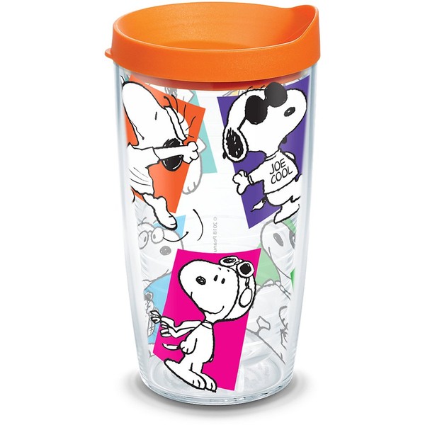 Tervis Peanuts Multi-Snoopy Vaso aislado, 16 onzas, transparente – Tritan
