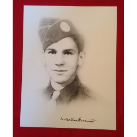 Wild Bill Signed young sketch in Uniform