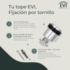 Evi Herrajes, Tope de puerta con base roscada in acero