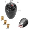 BLAKAYA Carbon Fiber Shift Knob Universal for Manual Cars 5