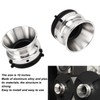 1 Pair Nab Hub Adapter Silver Aluminum Alloy ABS Universal