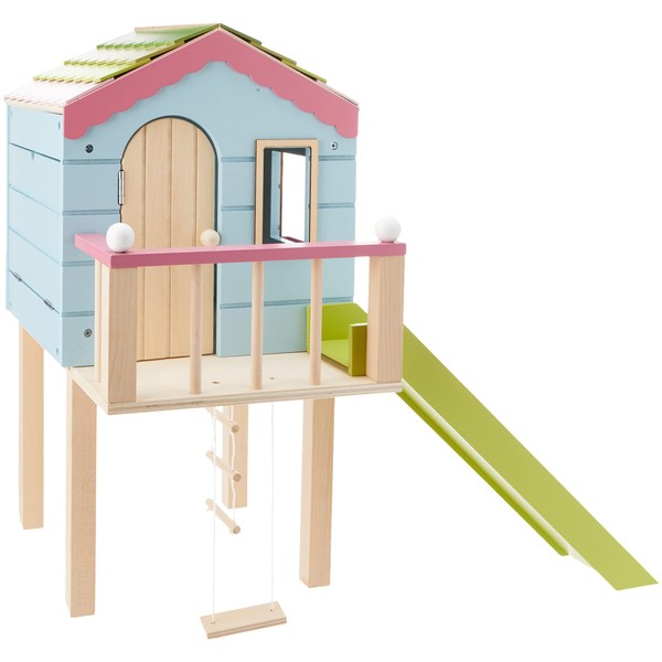 Lottie Dollhouse Wooden Tree House Dolls | Wooden Doll House Playset | Made with Real Wood