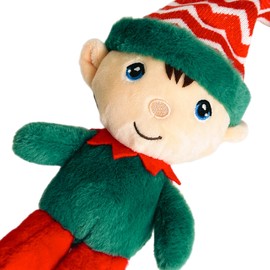 Christmas Beanie Pals Plush Soft Toys Eco-Friendly 100% Recycled (Elf)