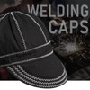 YESWELDER Welding Cap, Black 7-1/8", Heat-Resistant Reversible Protective Welders Cap