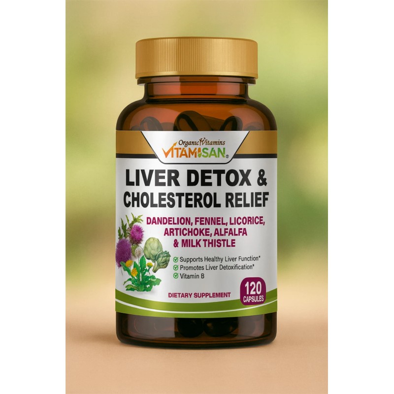 Liver Cleanse Detox Repair - 1,674 MG Milk Thistle Dandelion
