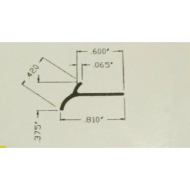 Fortis 20 Feet Cream Flexible Reverse Cove Cabinet Molding Trim Wall Ceiling RV Marine