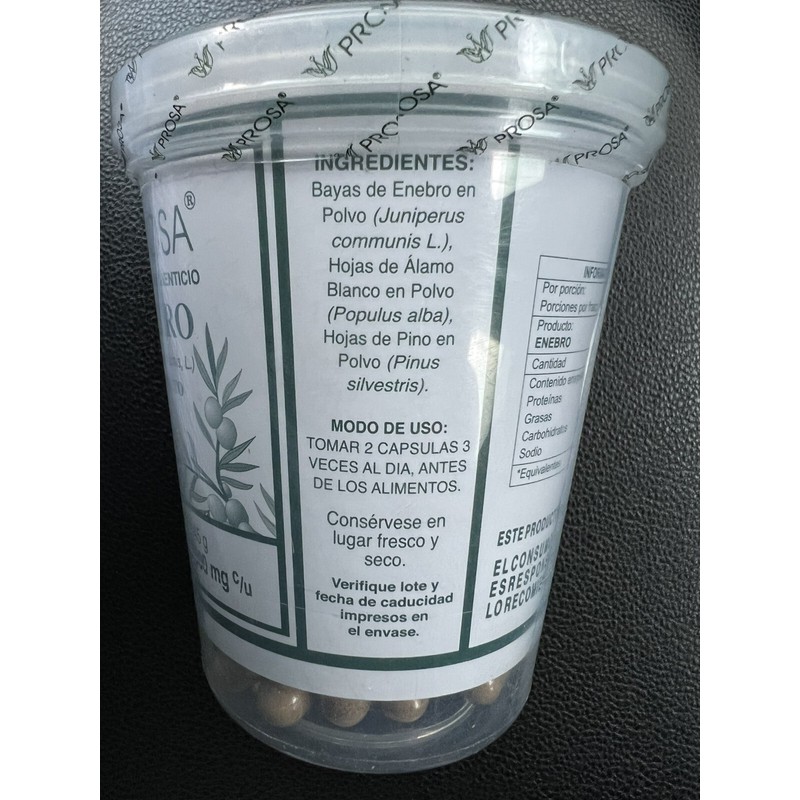 Prosa Enebro 150 Capsulas Natural Prosa Enebro Capsules
