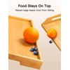 Pipishell Bamboo Bed Breakfast Tray with Foldable Legs, Handles, Ideal