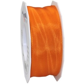 Morex Ribbon 46440/25-620 - 1-1/2-Inch by 27-Yard French Wired Lyon Ribbon Spool, Mandarin