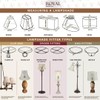 Royal Designs Scalloped Oval Bell Designer Lamp Shade, Beige, (9