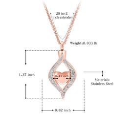 Hearbeingt Cremation Jewelry for Ashes The Eye of My Heart Keepsake Urn Pendant Necklace for Ashes Memorial Locket for Women Men, Stainless Steel, stainless steel