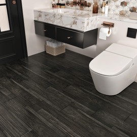 WESTICK Peel and Stick Floor Tile Waterproof 20 PCS Kitchen Vinyl Peel and Stick Flooring Tiles Easy to Remove Renter Friendly Floor Tiles for Bathroom Living Room RV Bedroom Vinyl Flooring 6 x 36 in