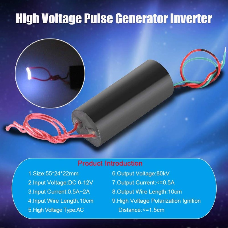 DC 6-12V to 80kV High Voltage Pulse Generator Inverter Super