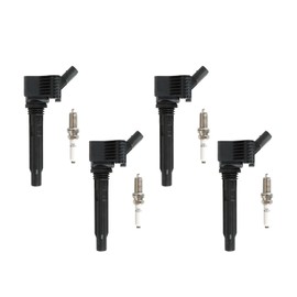 DEEGOOLY 4PCS UF765 Ignition Coils Pack & 95125 Iridium Spark Plugs Compatible with A4 Q5 2014-2020 L4 2.0L 1.8L Replace#UF771 UF793 UF797 06J905110D 06J905110K