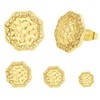Cubic Zirconia Earrings Studs Gold nugget earrings for men Nugget