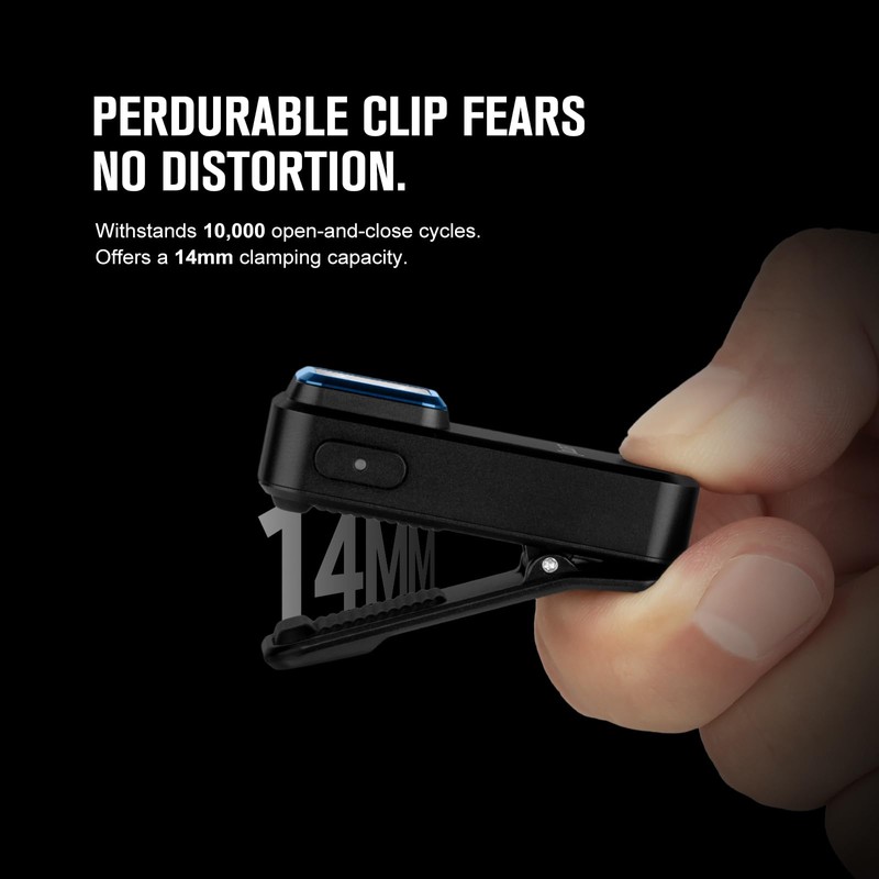 OLIGHT Oclip Rechargeable EDC Flashlight 300 Lumens Dual Sources Compact