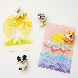 Cute Dogs Magnet for Dogs Lovers, Husky, Samoyed, Border Collie, Corgi, Strong Refrigerator Magnets Decorative for Kitchen Office Classroom Decor…