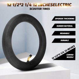 FutureHight Excellent Puncture Proof Bicycle Tyres with Curved Valves 12 1/2 x 2 1/4 - High Quality, Wide and Durable