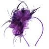 Womens Fascinators Hats Tea Party Hats for Women, Feather Pearl