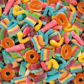 Gummy Candy Bulk 2 Pound Bag | Sour and Sweet Gummy Mix | Peach Rings, Worms, Bottles, Mini Belts, Watermelon Wedges | Party Gummies Variety Pack | Assorted Chewy Candies