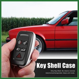 Motoforti New Car 5 Button Replacement Key Fob Shell Case Black for Vehicle Long-lasting