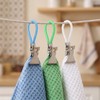 15 Pcs Towels Clips with Hanging Loop, Hanging Towel Clip