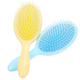 FRCOLOR 2pcs Hair Massage Combs Ergonomic Detangling Combs for Easy Grooming Comfortable Grip for All Hair Types Scalp Stimulating Design