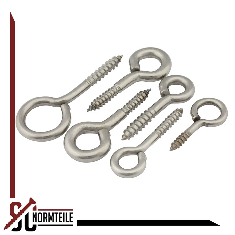 Eye Bolts with Wood Thread – 4 x 30 mm