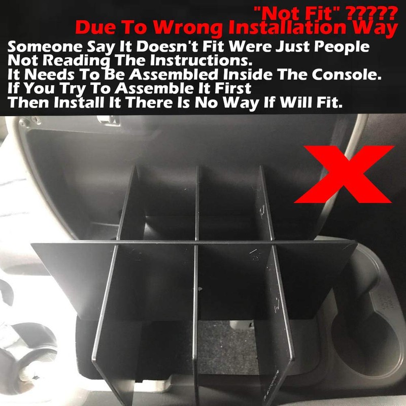 EDBETOS Center Console Organizer Insert Dividers Compatible with Toyota Tacoma