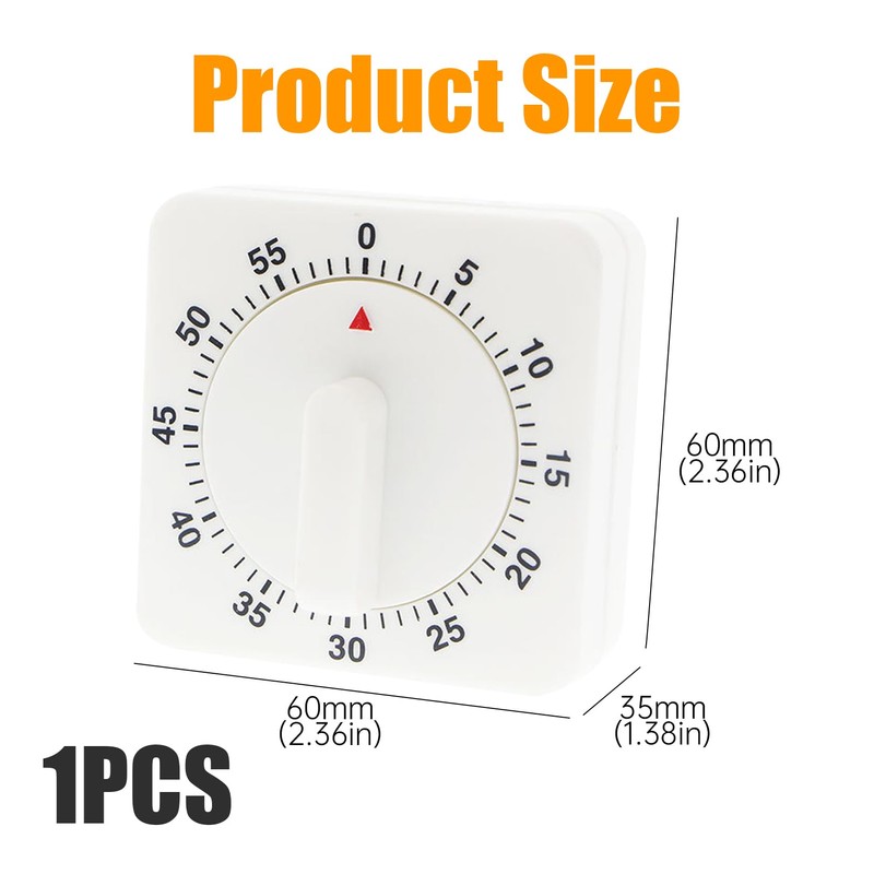 Kitchen Timer Mechanical,60 Minute Cooking Timers for Kitchen with Alarm