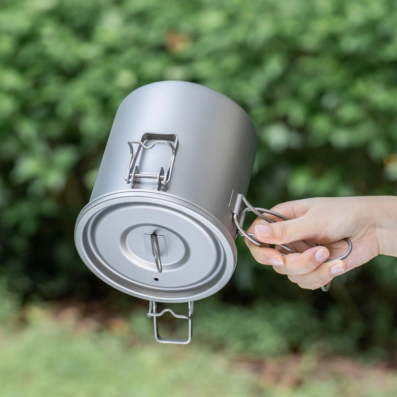 Boundless Voyage Titanium Rice Cooker Camping Cooking Pot Ultralight Camping