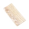 yueton 1 Pack Acetate Wide Tooth Comb Stylish White Comb
