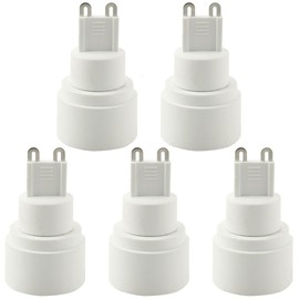 SQXBK 5PCS G9 to E14 Adapter G9 to European Chandelier Lamp Base E14 Socket Adapter Converter
