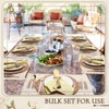 Zhehao 6 Set Boho Placemats Natural Cotton Burlap and Grass
