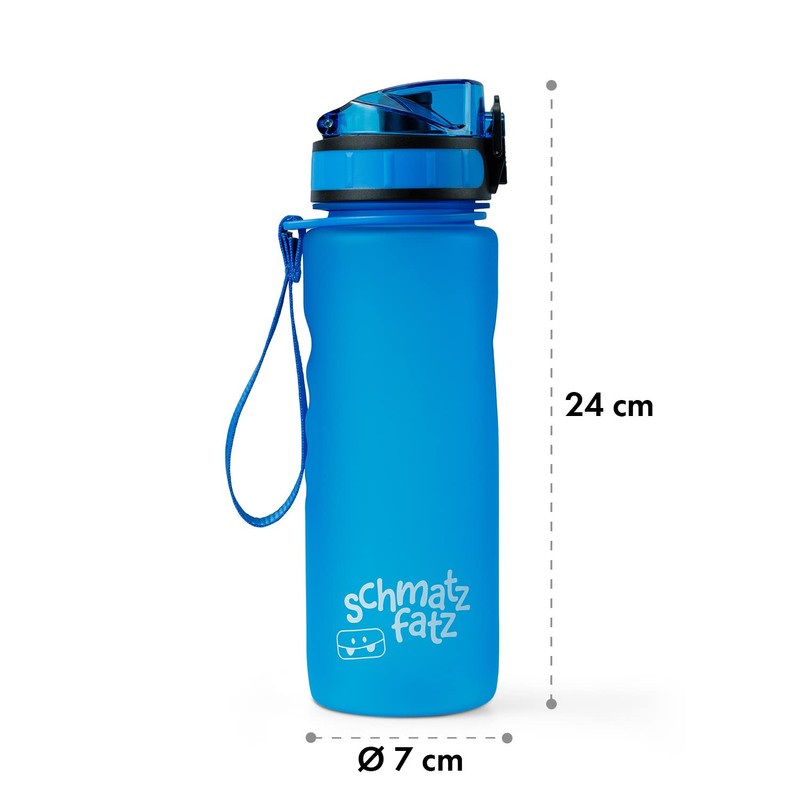 schmatzfatz Leak-Proof Sports Drinking Bottle, BPA-Free, 500 ml, Fruit Insert,