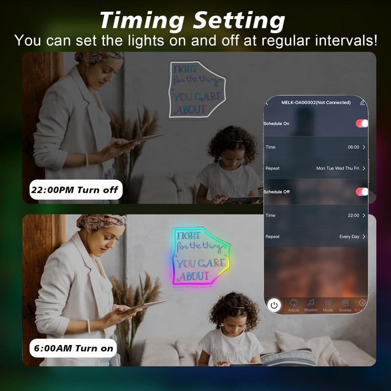 Wanxing Fight for the Thing You Care About Neon Sign,