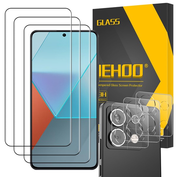 JEHOO Tempered Glass Screen Protector for Redmi Note 13 Pro,