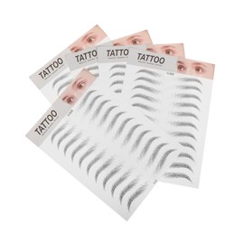 FOMIYES Black Eyebrow Stickers Decal 3d Eyebrow Stickers 6d Sticker for Makeup