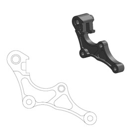 Moto Master Adaptor Bracket for Windscreen Supermoto 320 mm
