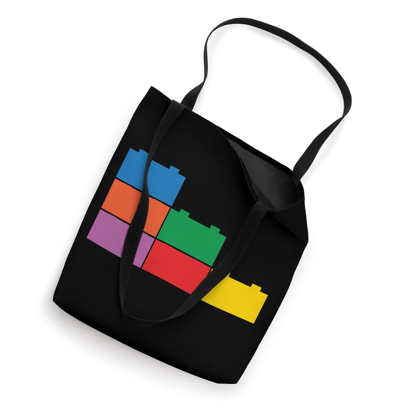 Colorful Brick Master Builder Block Building Brick Builder Tote Bag