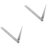 ULTECHNOVO 2sets Stainless Steel Gauge and Straight Ruler for Accurate