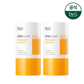 Dr.G Vita Clear Waterproof Sun Stick 21g (2 pieces) / 닥터지 비타 클리어 워터프루프 선스틱 21g 2개