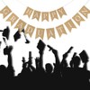 15PCS Reusable Happy Graduation Banners, Graduation Decorations Versatile, Kraft Paper