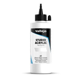 Vallejo Acrylic Studio 22041 Titanium White Anatase (200ml)