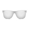 FEISEDY Trendy Rimless Mirrored One Piece Lens Sunglasses Reflective Sun