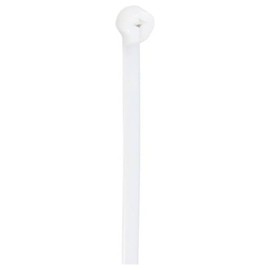 TRU COMPONENTS TC-12814160 Cable Ties 370 mm 4.8 mm Natural with Metal Tongue Chemical Resistance Pack of 100
