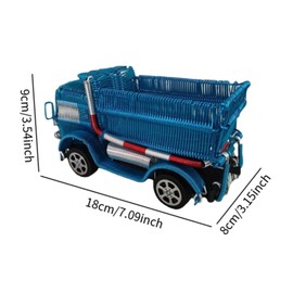 F Fityle Dump Truck Model, Handmade Craft Construction Vehicle Toy, Aluminum Wire Engineering Car for Kids
