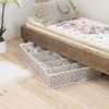 Compactor Underbed Shoe Storage Bag, Anti-Dust, Madison Range, Taupe/White, Polypropylene